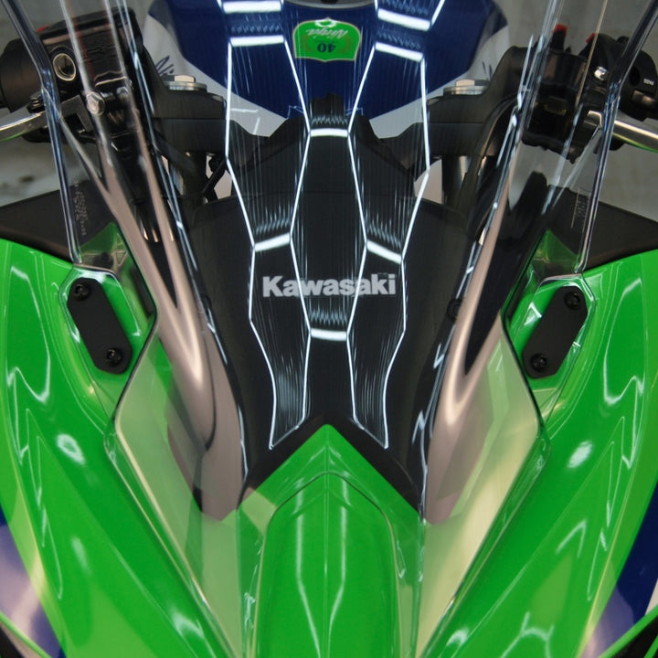 New Rage Cycles 24+ Kawasaki 500 Ninja Block Off Plates - Bull Strap