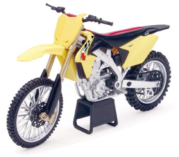 New Ray Toys 2014 Suzuki RM-Z450 (Yellow) Scale/ - 1:12 - Bull Strap
