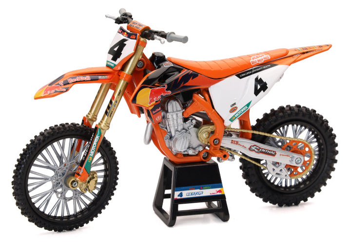 New Ray Toys KTM 450SX-F Red Bull (Chase Sexton #4)/Scale - 1:12 - Bull Strap