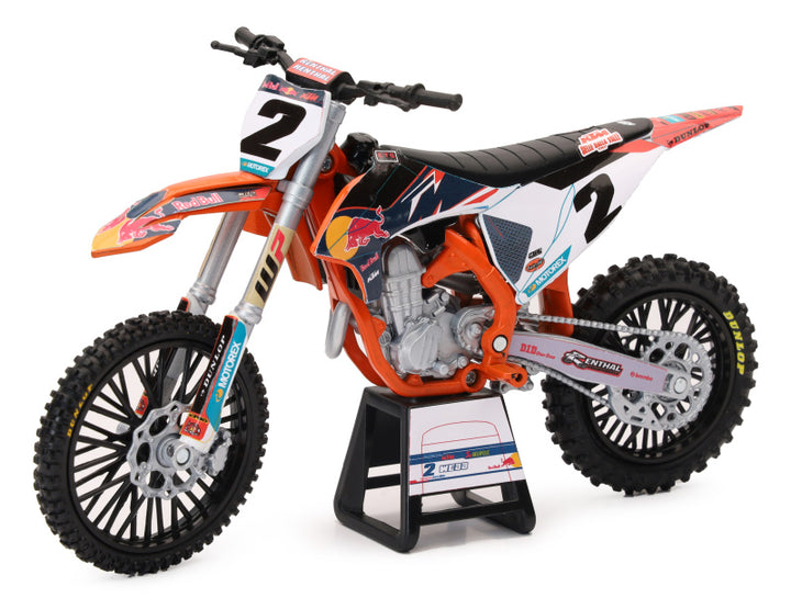 New Ray Toys KTM Red Bull 450SX-F (Cooper Webb #2)/ Scale 1:12 - Bull Strap