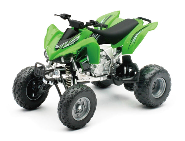 New Ray Toys Kawasaki KFX 450R ATV (Green)/ Scale - 1:12 - Bull Strap