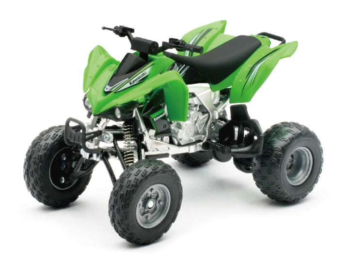 New Ray Toys Kawasaki KFX 450R ATV (Green)/ Scale - 1:12 - Bull Strap