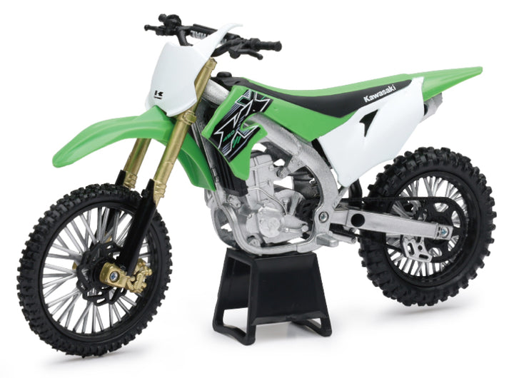 New Ray Toys Kawasaki KX450F Dirt Bike 2019/ Scale - 1:12 - Bull Strap