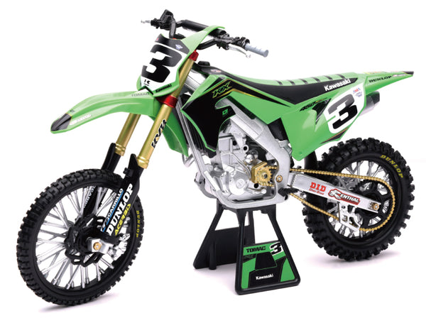New Ray Toys Kawasaki KX450F Factory Team (Eli Tomac)/ Scale - 1:6 - Bull Strap