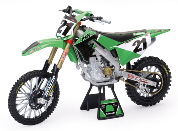 New Ray Toys Kawasaki KX450F Factory Team (Jason Anderson)/ Scale - 1:6 - Bull Strap