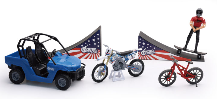 New Ray Toys Nitro Circus Playset/ Scale - 1:18 - Bull Strap