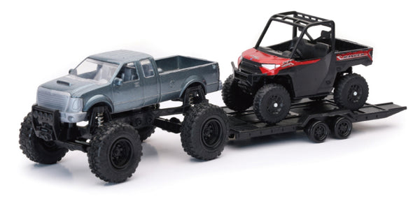 New Ray Toys Offroad Pickup with Polaris Ranger XP1000 EPS - Bull Strap
