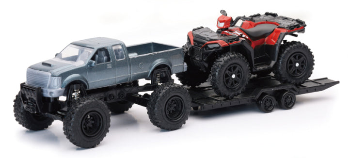 New Ray Toys Offroad Pickup with Polaris Sportsman XP1000 - Bull Strap