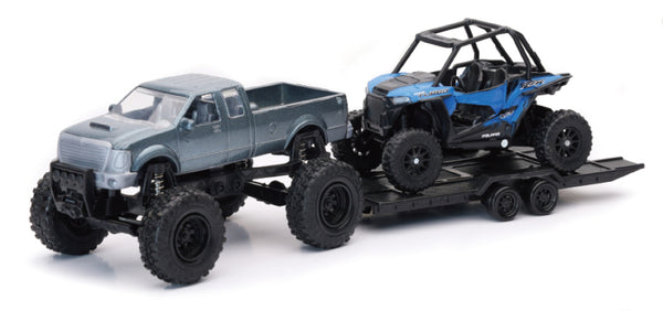 New Ray Toys Pickup Toy Hauler with Polaris RZR XP1000 EPS - Bull Strap
