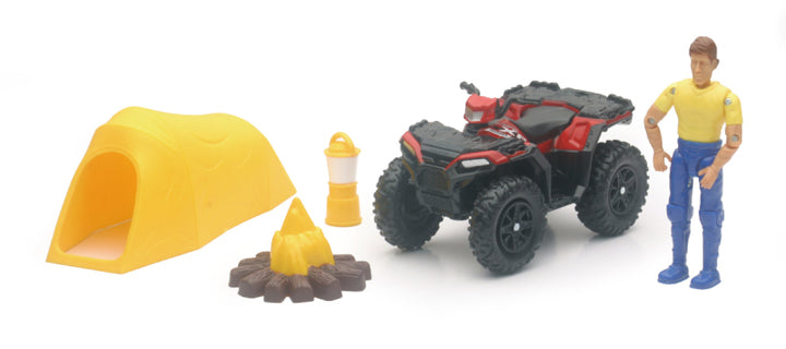 New Ray Toys Polaris Sportsman XP1000 Camping Set/ Scale - 1:18 - Bull Strap