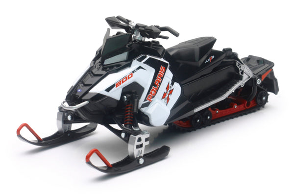 New Ray Toys Polaris Switchback Pro-X 800 Snowmobile (White)/ Scale - 1:16 - Bull Strap