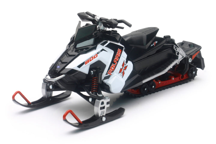 New Ray Toys Polaris Switchback Pro-X 800 Snowmobile (White)/ Scale - 1:16 - Bull Strap