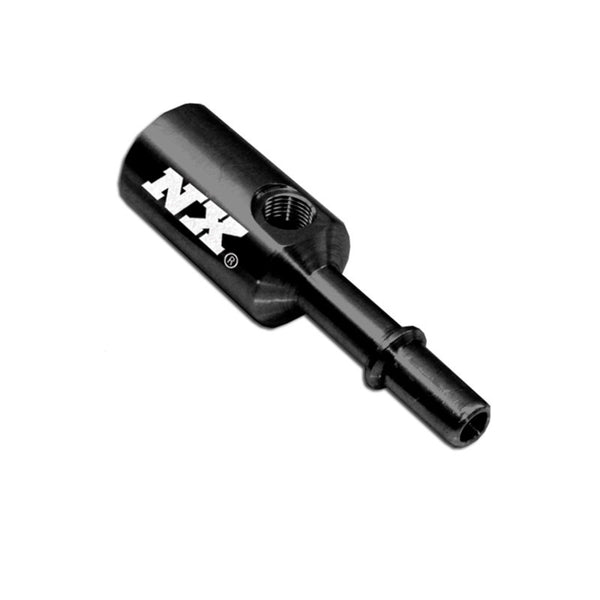 Nitrous Express 5/16-8mm Late Model Billet Fuel Line Adapter - Bull Strap