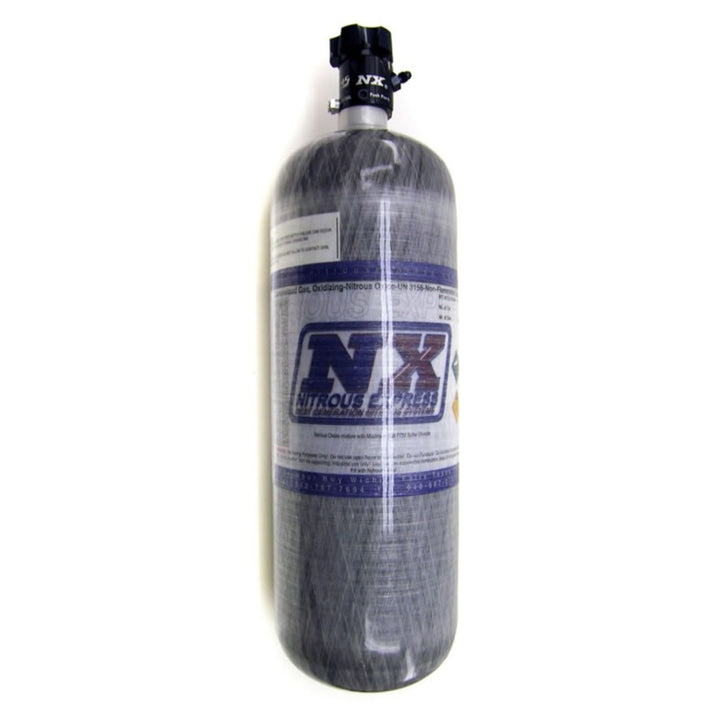 Nitrous Express Composite Bottle w/Lightning 500 Valve (6.79 Dia x 23.25 Tall) - Bull Strap