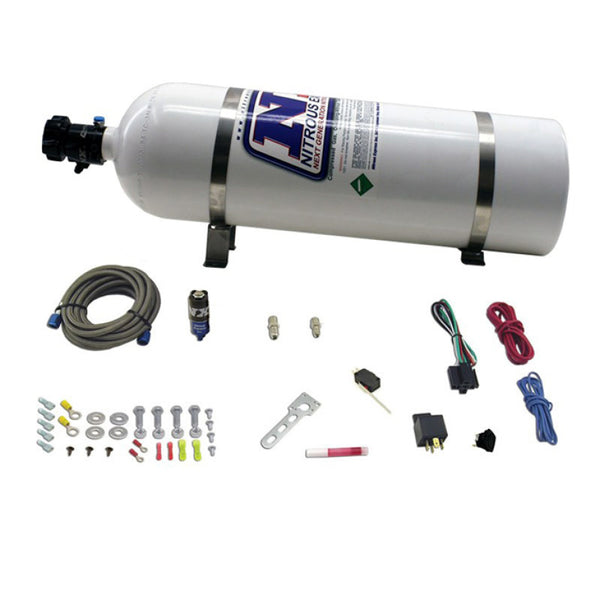 Nitrous Express Diesel Dry Nitrous Kit w/15lb Bottle/Mounting Hardware for 50HP - Bull Strap