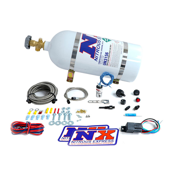 Nitrous Express Mainline Instaboost Dry Nitrous System (w/10lb Bottle) - Bull Strap