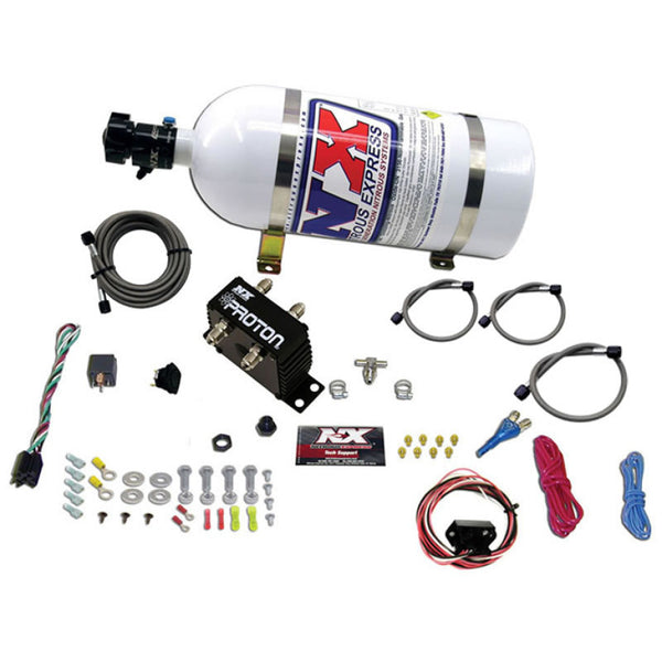 Nitrous Express Proton Fly By Wire Nitrous Kit w/10lb Bottle - Bull Strap