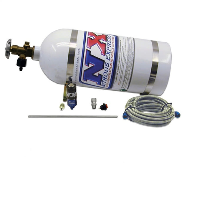 Nitrous Express Simulator Full Show Purge Kit (Incl 10lb Bottle and All Necessary Hardware) - Bull Strap