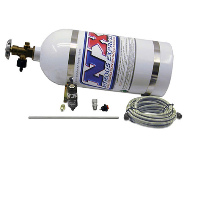 Nitrous Express Simulator Full Show Purge Kit (Incl 10lb Bottle and All Necessary Hardware) - Bull Strap