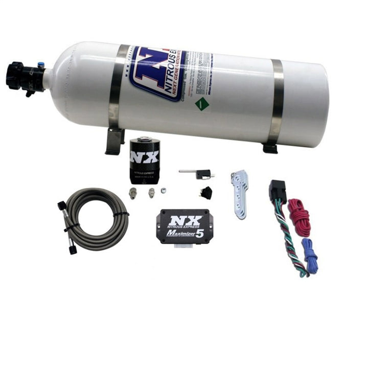 Nitrous Express Universal Diesel Nitrous Kit w/Progressive Controller/15lb Bottle - Bull Strap