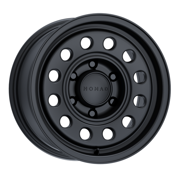 Nomad N501SB Convoy 17x8.5in / 6x139.7 BP / 0mm Offset / 106.1mm Bore - Satin Black Wheel - Bull Strap