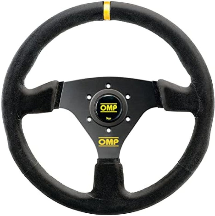OMP Targa Steering Wheel Black/Black - Bull Strap