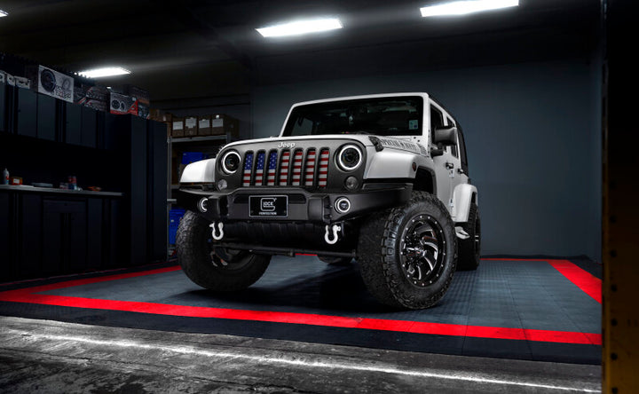 ORACLE Lighting 0718 Jeep Wrangler JK Oculus 7in Switchback Bi-LED Projector Headlights - Bull Strap