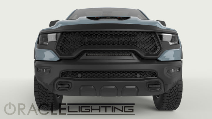 ORACLE Lighting 19-22 RAM Rebel/TRX Front Bumper Flush LED Light Bar System - White - Bull Strap