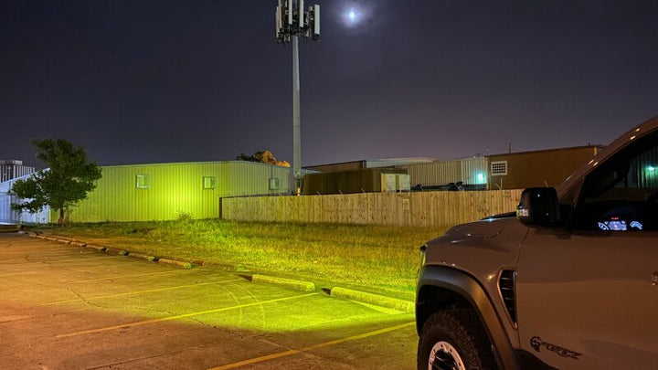 ORACLE Lighting 19-22 RAM Rebel/TRX Front Bumper Flush LED Light Bar System - Yellow - Bull Strap