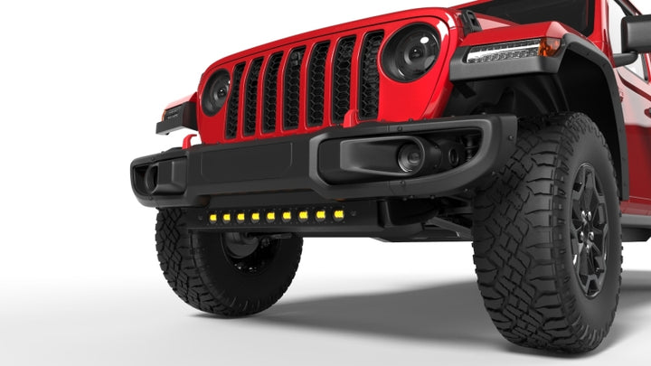 ORACLE Lighting 2019+ Jeep Wrangler JL Skid Plate w/ Integrated LED Emitters - Yellow - Bull Strap