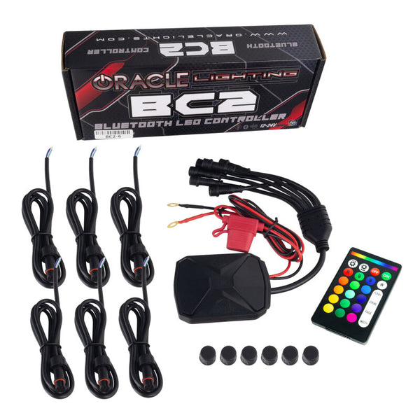 ORACLE Lighting BC2 Bluetooth ColorShift RGB LED Controller - 6 Output - Bull Strap