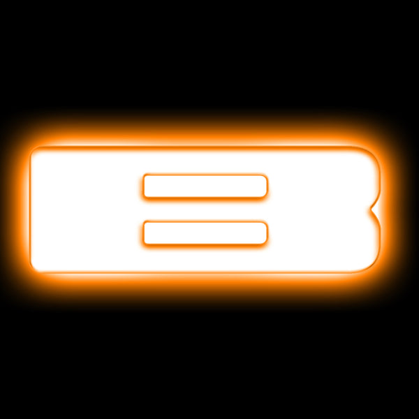 ORACLE Lighting Universal Illuminated LED Letter Badges - Matte Wht Surface Finish - B - Bull Strap