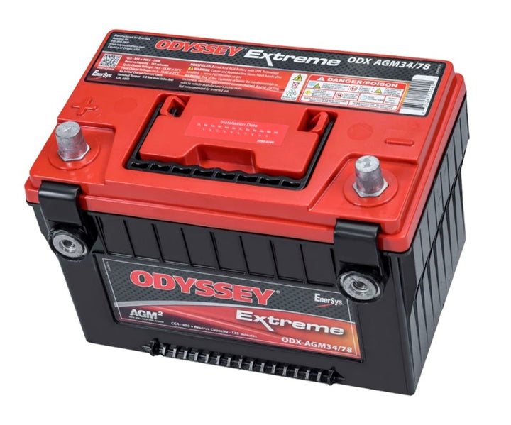 Odyssey Battery Auto/Truck/Heavy Duty & Commercial Extreme AGM Battery (34/78-PC1500DT) - Bull Strap