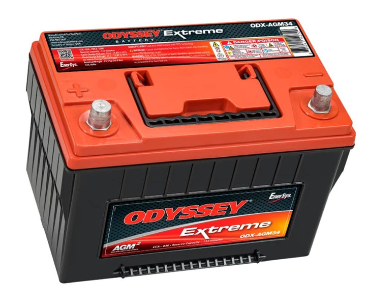 Odyssey Battery Auto/Truck/Heavy Duty & Commercial Extreme AGM Battery (34-PC1500T) - Bull Strap
