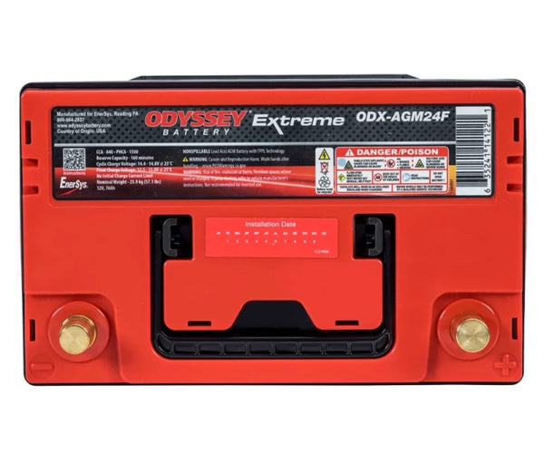 Odyssey Battery Auto/Truck/Heavy Duty & Commercial Extreme AGM Battery (NSB-AGM24F) - Bull Strap