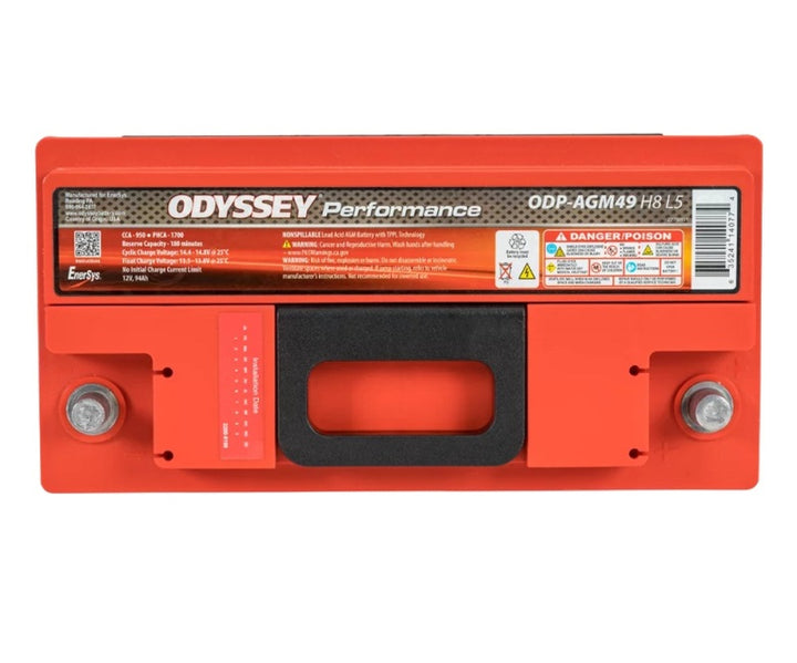 Odyssey Battery Auto/Truck/Heavy Duty & Commercial Performance AGM Battery (49-950) - Bull Strap