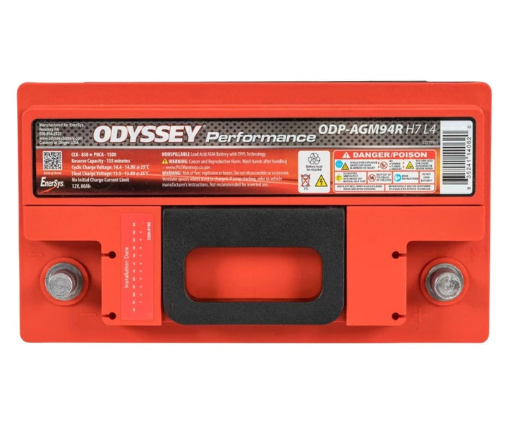 Odyssey Battery Auto/Truck/Heavy Duty & Commercial Performance AGM Battery (94R-850) - Bull Strap
