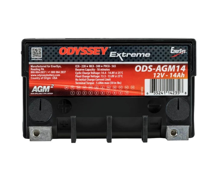 Odyssey Battery Powersport Extreme AGM Battery - Bull Strap