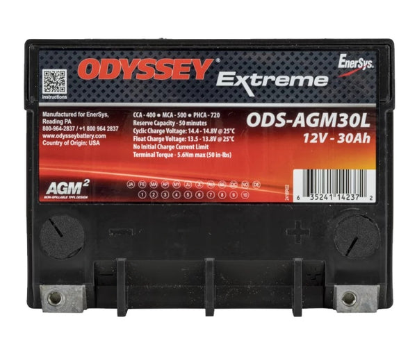 Odyssey Battery Powersport Extreme AGM Battery - Bull Strap