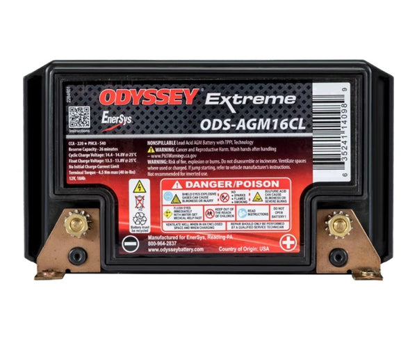 Odyssey Battery Powersport Extreme AGM Battery (PC625) - Bull Strap