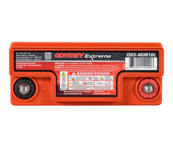 Odyssey Battery Powersport Extreme AGM Battery (PC680) - Bull Strap