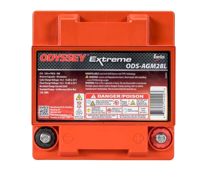 Odyssey Battery Powersport Extreme AGM Battery (PC925) - Bull Strap