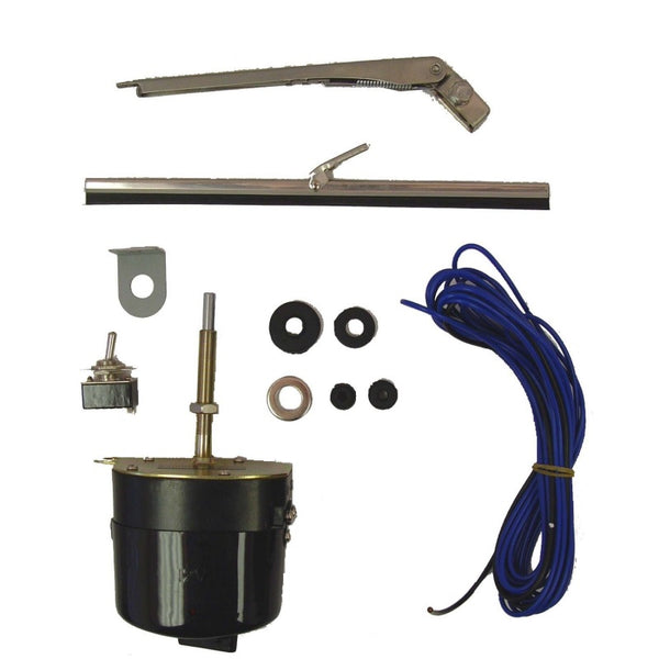 Omix 12-Volt Wiper Motor Kit 41-68 Willys Models - Bull Strap