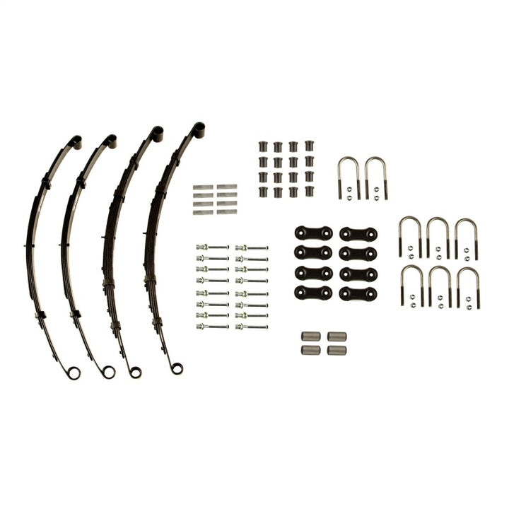 Omix Leaf Spring Kit W/O Shocks- 87-95 Jeep Wrangler - Bull Strap