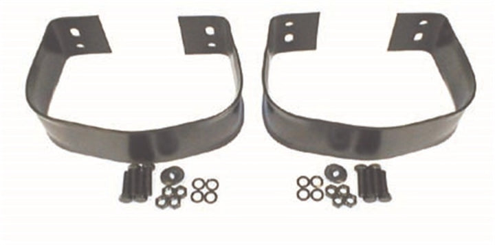Omix Rear Bumperettes Black 76-95 CJ & Wrangler YJ - Bull Strap