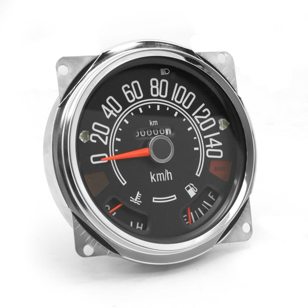 Omix Speedometer Cluster 0-140 KPH 80-86 CJ Models - Bull Strap