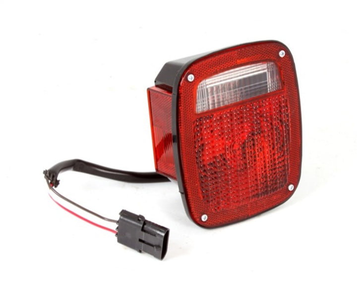 Omix Tail Light Black Housing LH 87-90 Jeep Wrangler - Bull Strap