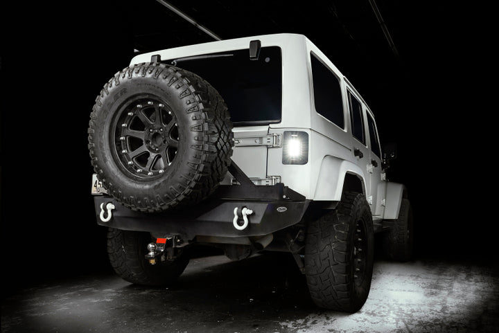 Oracle 07-17 Jeep Wrangler JK Flush Mount LED Tail Lights - Tinted - Bull Strap