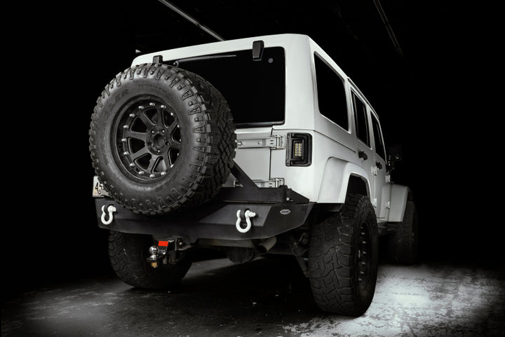 Oracle 07-17 Jeep Wrangler JK Flush Mount LED Tail Lights - Tinted - Bull Strap