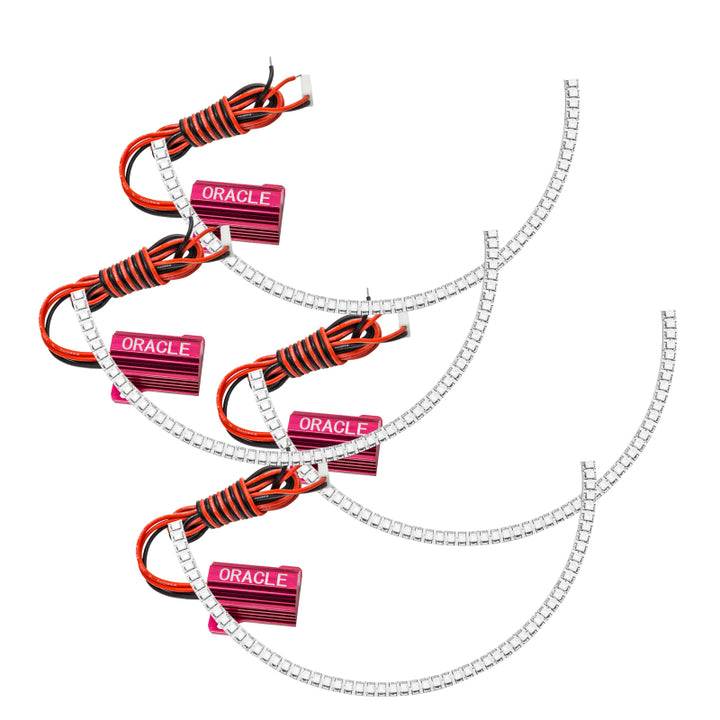 Oracle 10-13 Chevrolet Camaro LED Afterburner Tail Light Halo Kit - Red - Bull Strap